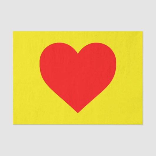 Red Heart Pop Art Tissuepapier (Voorkant)