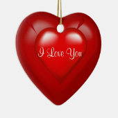 Red Heart Pop I Love You Keepsaké Ornement (Droite)