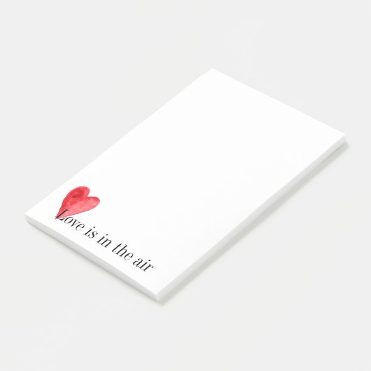 Red Heart Post-it® Notes (Schuin)
