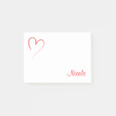 Red Heart Post-it® Notes (Voorkant)