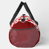 Red Heart Ribbon Custom Naam Duffle Bag Plunjezak (Rechts)