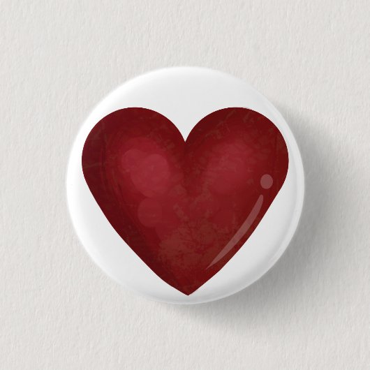 Red Heart Ronde Button 3,2 Cm (Voorkant)