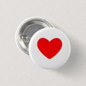 Red Heart Ronde Button 3,2 Cm (Voorkant /achterkant)