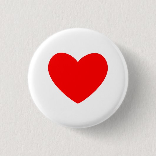 Red Heart Ronde Button 3,2 Cm (Voorkant)