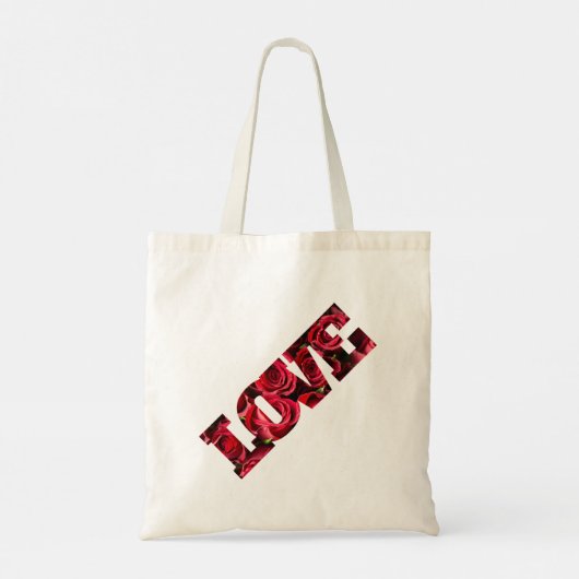 Red Heart Script Beste Mam Ooit Bloemen Moederdag Tote Bag (Achterkant)