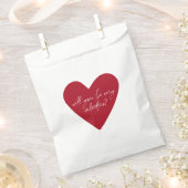 Red Heart Script-Valentijnsdag Bedankzakje (Geknipt)