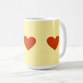 Red Heart Simple Koffiemok (Voorkant rechts)
