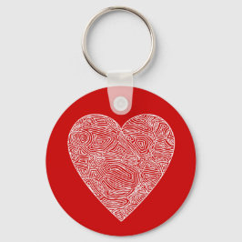 Red Heart Sleutelhanger