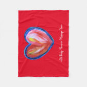 Red Heart Soft Fleece Couvertures bébé personnalis (Devant)