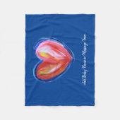 Red Heart Soft Fleece Couvertures bébé personnalis (Devant)