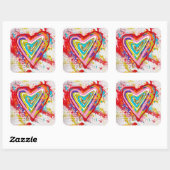 Red Heart Stickers (Vel)