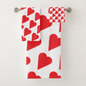 red heart towel set (En situation)