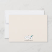 Red Heart Tree sur la carte de réception de mariag (Dos)