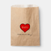 Red Heart Valentijnsdag Bedankzakje (Voorkant)