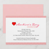 Red Heart Valentijnsdag Kaart (Voorkant / Achterkant)