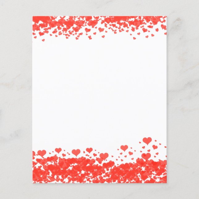 Red Heart Valentine's Day Scrapbook Papier (Devant)