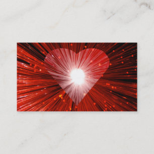 Red Heart visitekaartje zwart