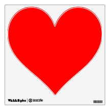 Red Heart Wall Decal
