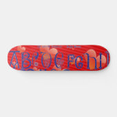 Red Hearts Alphabet Skateboard (Horz)