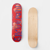 Red Hearts Alphabet Skateboard (Recto)