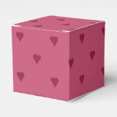 Red Hearts Favor Box Bedankdoosjes (Voorkant Zijde)