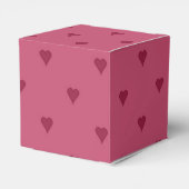 Red Hearts Favor Box Bedankdoosjes (Achterkant)