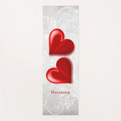 Red Hearts gepersonaliseerd Yoga Mat (Voorkant)