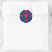 Red Hearts Gift Sticker (Tas)