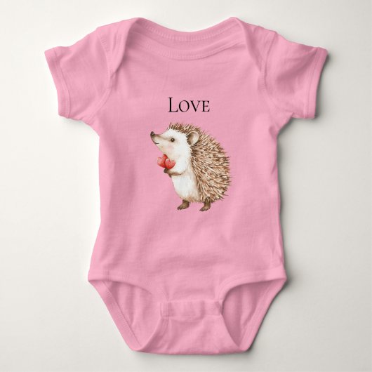 Red Hearts Hedgehog Romper (Voorkant)