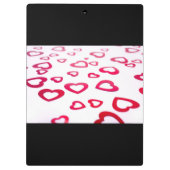 Red hearts klembord (Achterkant)