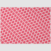 Red Hearts Modern Sweet Love Notes Fun Tissuepapier (Voorkant)