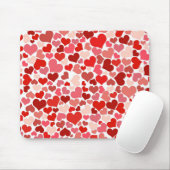 Red Hearts Mousepad Muismat (Met muis)