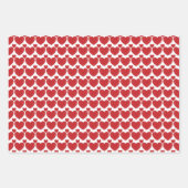 Red Hearts Patroon Inpakpapier Vel (Voorkant 2)