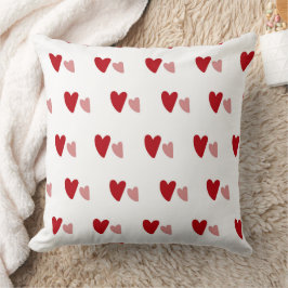 Red Hearts Patroon Kussen