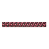 Red Hearts Pattern Drawing Valentijn's Day Satin R Lint (Voorkant)