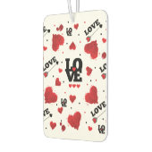 Red Hearts Pattern Valentijnsdag Luchtverfrisser (Links)
