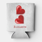 Red Hearts Persoonlijke Koelbox Blikjeskoeler (Voorkant)