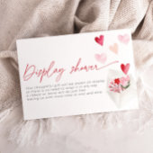 Red Hearts Post Valentijn Display Shower Bridal Informatiekaartje