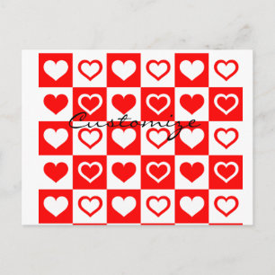 Red Hearts Pset Patroon Thunder_Cove Briefkaart