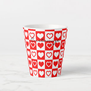 Red Hearts Pset Patroon Thunder_Cove Latte Mok