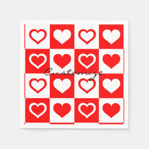 Red Hearts Pset Patroon Thunder_Cove Servet