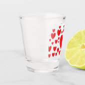 Red Hearts Shot Glass Shot Glas (Links)