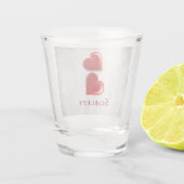 Red Hearts, speciaal ontworpen schitterend glas (Achterkant)