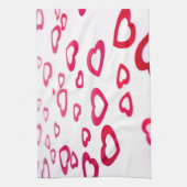 Red hearts theedoek (Verticaal)