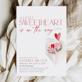 Red Hearts Valentijn Baby shower Love Post Kaart