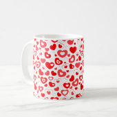 Red Hearts Valentijnsdag Koffiemok (Voorkant links)