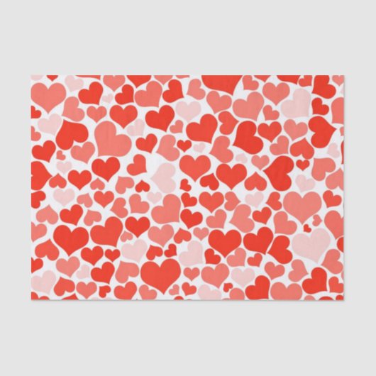 RED HEARTS Valentijnsdag Tissue Paper Tissuepapier (Voorkant)