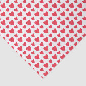 Red Hearts Valentijnsdag Tissuepapier (Detail)