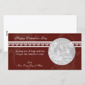 Red Hearts Valentine Cartes photos (Devant / Derrière)