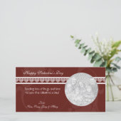 Red Hearts Valentine Cartes photos (Debout devant)